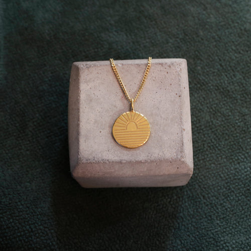 Sun Rinsing  Pendant|Solid Sterling Silver & Gold Vermeil